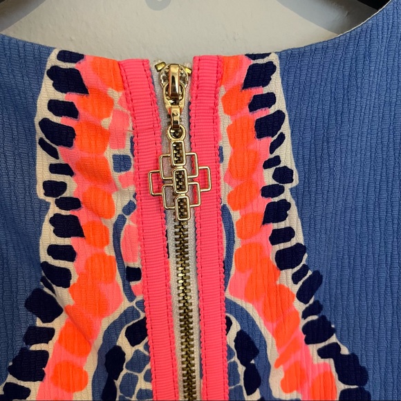 Lilly Pulitzer Mila Shift Tic Tac Tile Shift Dress - Picture 4 of 4